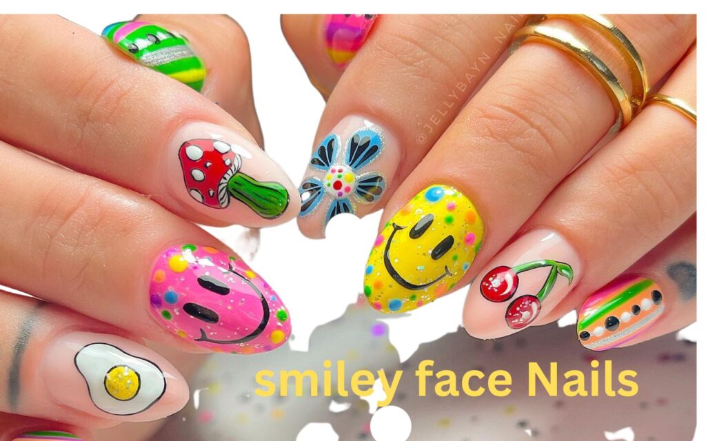 smiley face Nails